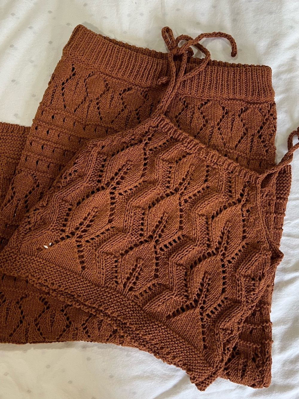 Crochet Top and Skirt Set